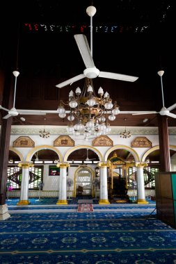 Mescidi Kampung Kling Camisi Malacca Malezya şehirde güzel mimarisi. Sakral binada güzel Güney Doğu Asya.