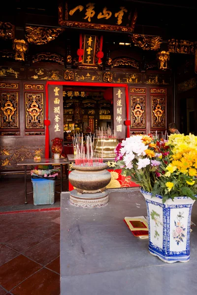 Gyönyörű Építészeti Kínai Templom Cheng Hoon Teng Bukiet Kína Malacca — Stock Fotó
