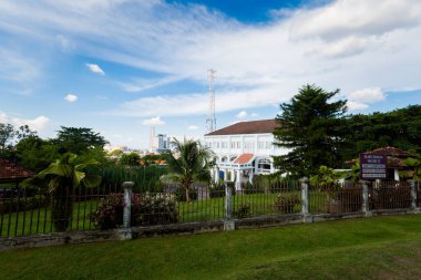Malacca Malezya şehirde güzel sömürge mimarisi. Güney Doğu Asya güzel sanat.