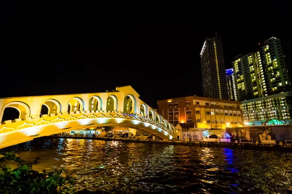 Bela Arquitetura Colonial Margem Dos Rios Cidade Malaca Malásia Bela — Fotografia de Stock