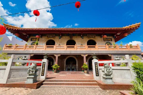 Gyönyörű Építészeti Kínai Templom Malacca Város Malajziában Szép Grafika Dél — Stock Fotó