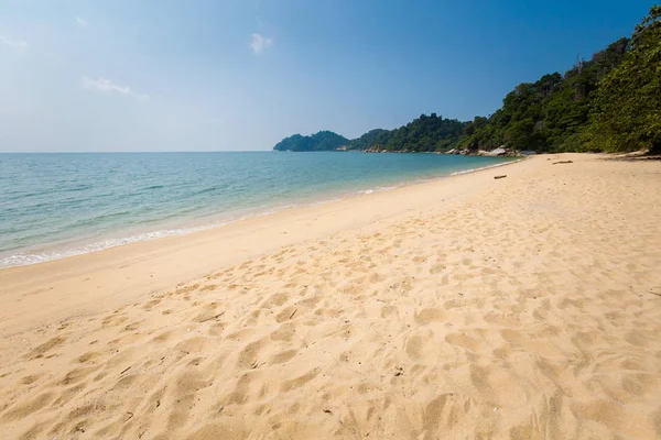 Plage Pasir Bogak Sur Île Pangkor Malaisie Beau Paysage Marin — Photo