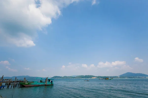 Pinang Kecil Pueblo Pesquero Isla Pangkor Malasia Hermoso Paisaje Marino — Foto de Stock