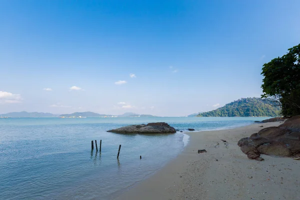 Spiaggia Teluk Dalam Sull Isola Pangkor Malesia Bellissimo Paesaggio Marino — Foto Stock