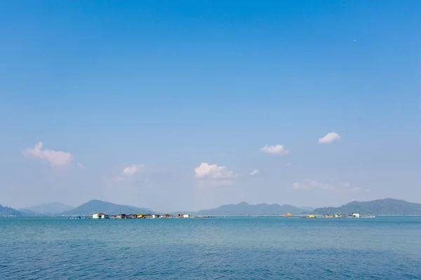 Teluk Dalam Vila Flutuante Ilha Pangkor Malásia Bela Paisagem Marítima — Fotografia de Stock