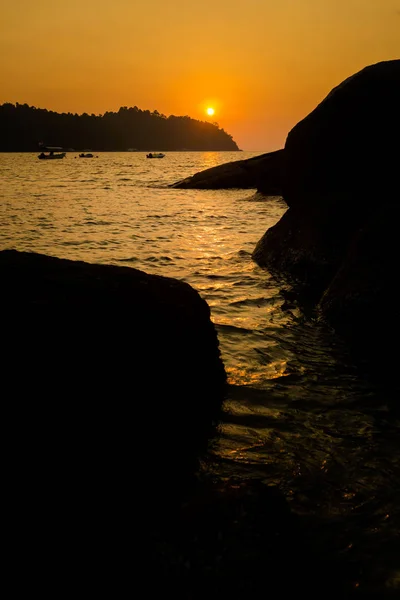 Spiaggia Corallo Teluk Nipah Sull Isola Pangkor Malesia Bellissimo Paesaggio — Foto Stock