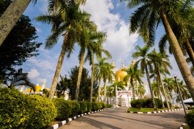 Malezya'da Kuala Kangsar şehirde Ubudiah Camii güzel mimarisi. Güney Doğu Asya sakral binalarda.