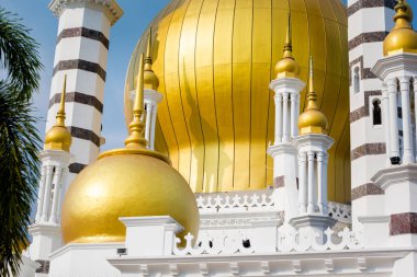 Malezya'da Kuala Kangsar şehirde Ubudiah Camii güzel mimarisi. Güney Doğu Asya sakral binalarda.
