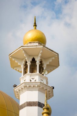 Malezya'da Kuala Kangsar şehirde Ubudiah Camii güzel mimarisi. Güney Doğu Asya sakral binalarda.