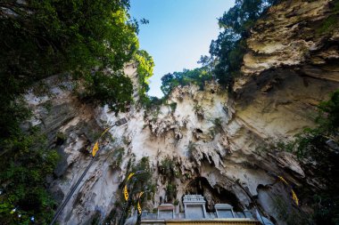 Güzel Hinduizm Kuala Lumpur sermaye şehir Malezya içinde tapınak Batu mağaraları. Güney Doğu Asya güzel sakral sanat.