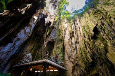 Güzel Hinduizm Kuala Lumpur sermaye şehir Malezya içinde tapınak Batu mağaraları. Güney Doğu Asya güzel sakral sanat.