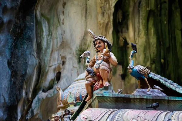 Hermoso Templo Hinduista Cuevas Batu Kuala Lumpur Capital Malasia Hermosa — Foto de Stock
