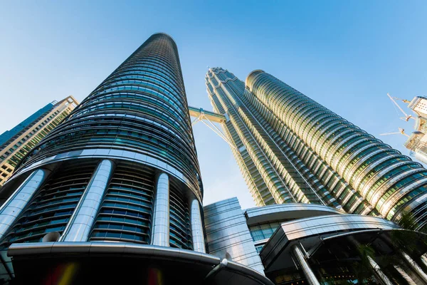 Wunderschöne Architektur Der Petronas Türme Kuala Lumpur Hauptstadt Malaysien Schöne — Stockfoto