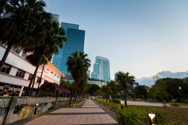 Malezya Kuala Lumpur sermaye city central Park'ta güzel manzara. Güney Doğu Asya güzel yer.