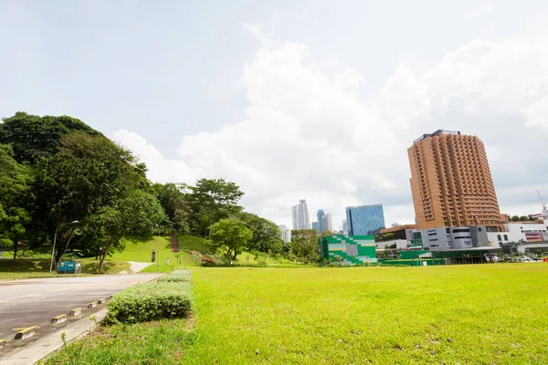 Hermosa Arquitectura Futurista Moderna Singapur Paisaje Urbano Sudeste Asiático —  Fotos de Stock