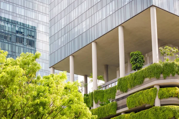 Hermosa Arquitectura Futurista Moderna Singapur Paisaje Urbano Sudeste Asiático —  Fotos de Stock