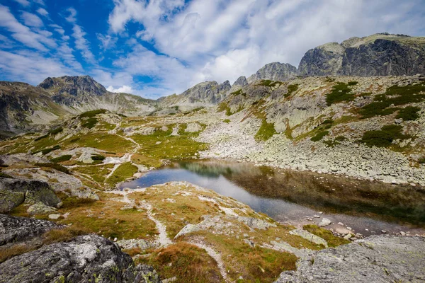 Krásná Velká Studena Dolina Slovenských Vysokých Tatrách Krásné Letní Panorama — Stock fotografie