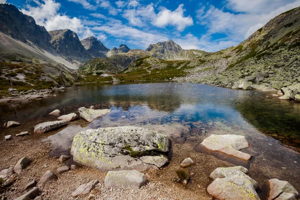 Piękny Velkej Studenej Dolina Słowackie Tatry Wysokie Piękne Lato Panorama — Zdjęcie stockowe