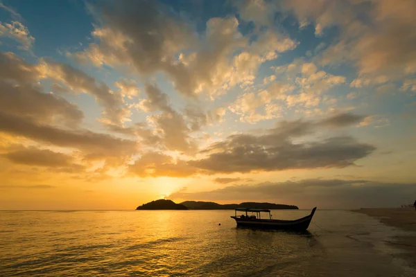 Spiaggia Pantai Cenang Sull Isola Tropicale Langkawi Malesia Bella Natura — Foto Stock