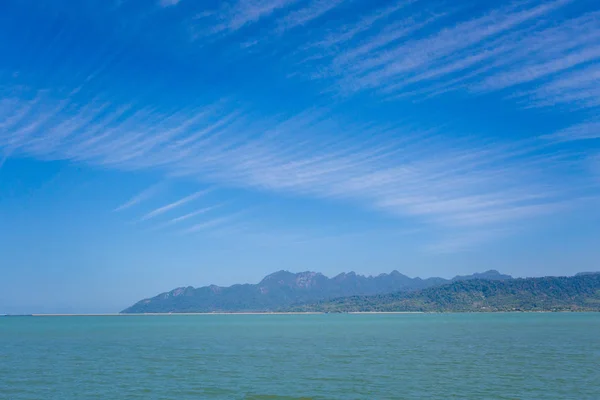 Místní Port Teluk Ewa Molo Tropickém Ostrově Langkawi Malajsii Krásná — Stock fotografie