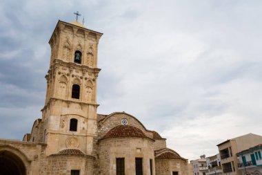 Güzel mimari, Kilisesi, Saint Lazarus Larnaka. Kıbrıs Adası'nda alınan cityscape.