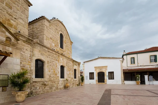 Hermosa Arquitectura Iglesia San Lázaro Larnaca Paisaje Urbano Isla Chipre —  Fotos de Stock
