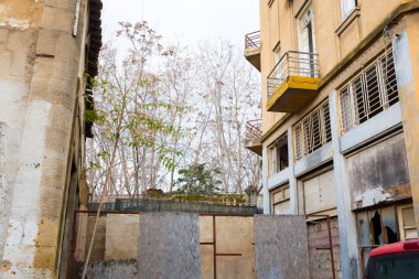 Güzel binalar Türk Lefkoşa. Kıbrıs Adası'nda alınan cityscape.