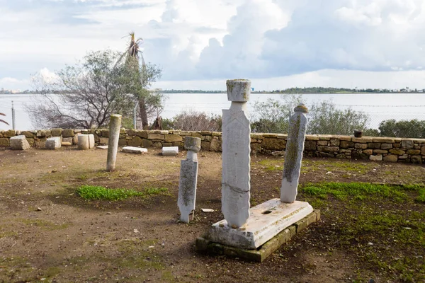 Bela Arquitetura Mesquita Hala Sultan Tekke Lago Sal Akrotiri Larnaca — Fotografia de Stock