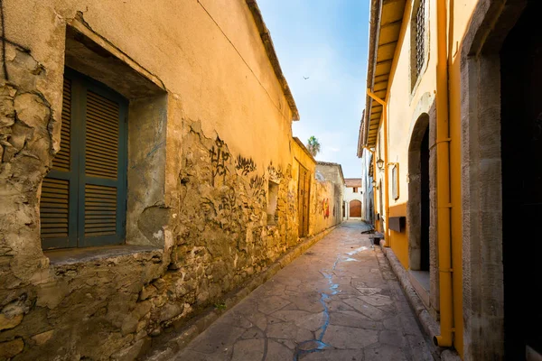 Bella Vecchia Architettura Limassol Paesaggio Urbano Sull Isola Cipro — Foto Stock