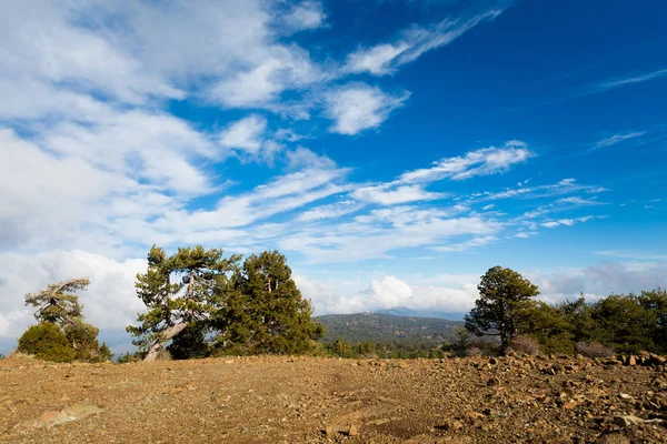 トレッキング中に美しいオリンポス キプロス島のトロードス山脈での撮影風景 — ストック写真