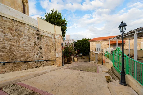 Bellissima Architettura Pissouri Paesaggio Urbano Sull Isola Cipro — Foto Stock
