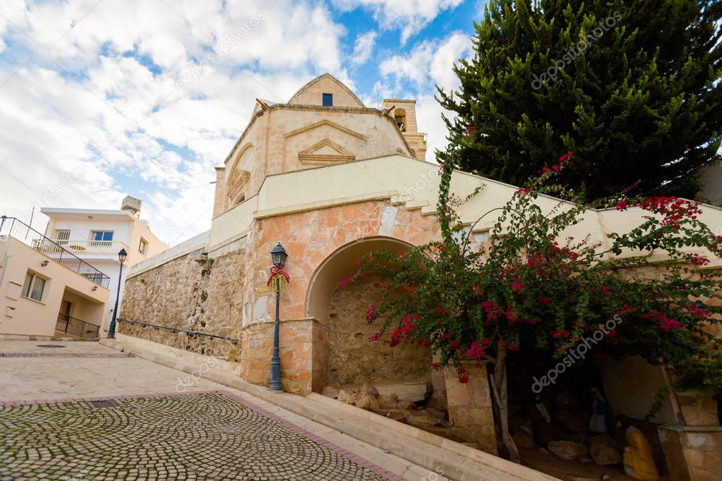 Beautiful architecture of Pissouri. Cityscape taken on Cyprus island.