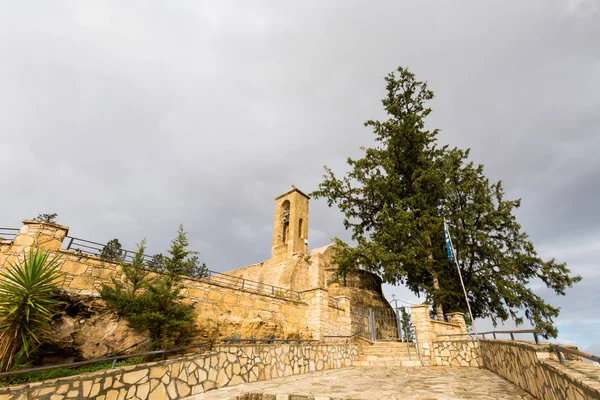 Güzel Eski Kumtaşı Kilise Mimari Kıbrıs Adası Nda Alınan Yerel — Stok fotoğraf