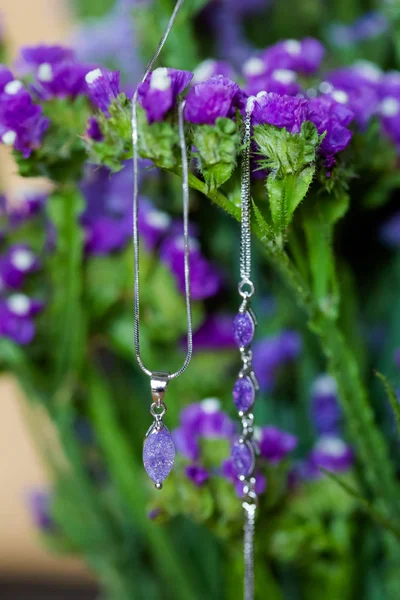 Mooie bruiloft ketting bracelete detail — Stockfoto