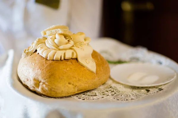 Traditionelle polnische Hochzeitsbrot Detail — Stockfoto