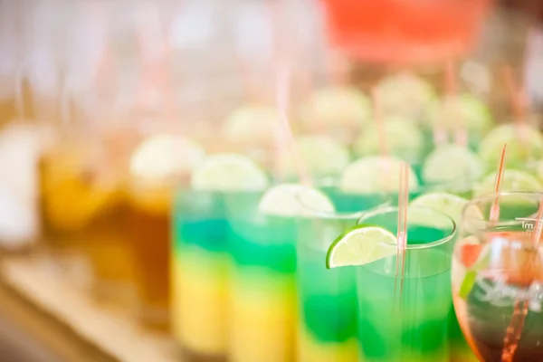 Beautiful wedding reception drinks detail — Stock Photo, Image