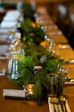 Güzel düğün Resepsiyon Masa dekorasyonu