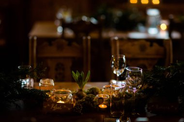 Güzel düğün Resepsiyon Masa dekorasyonu