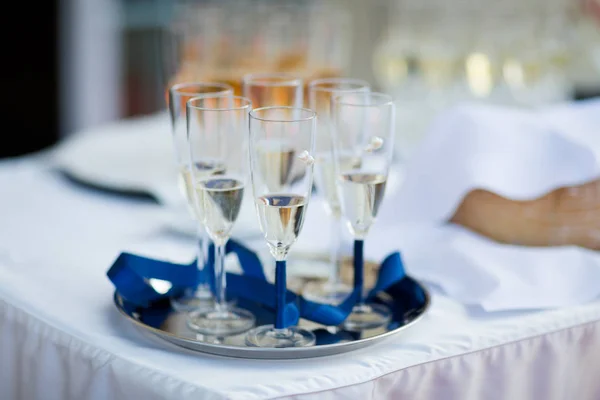 Tradizionale polacco matrimonio champagne dettaglio — Foto Stock