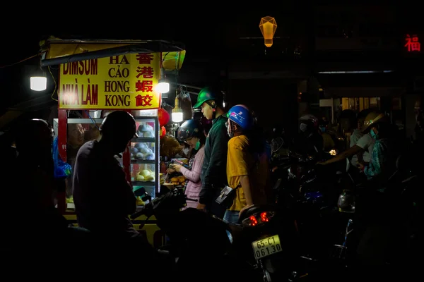 Can Tho Vietnam Février 2020 Marché Nocturne Coloré Tay — Photo