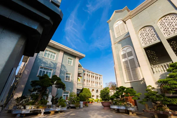 Hermosa Arquitectura Iglesia Católica Catedral Diócesis Ria Vietnam Monumento Con —  Fotos de Stock