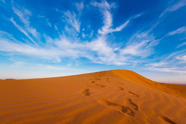 Red Sand Dunes Mui Phan Tiet Area Vietnam Landscape Blue — Stock Photo, Image