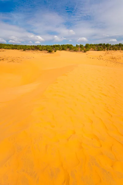 Red Sand Dunes Mui Phan Tiet Area Vietnam Landscape Blue — Stock Photo, Image
