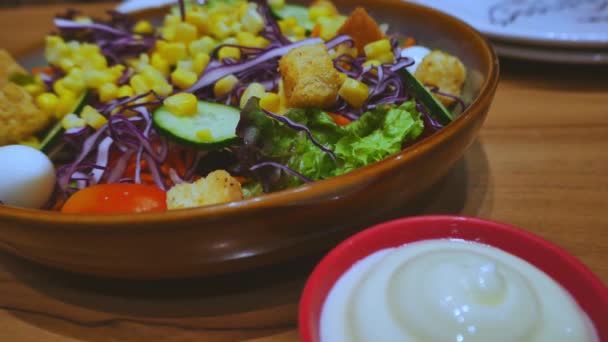 Salade Qui Est Dans Assiette — Video