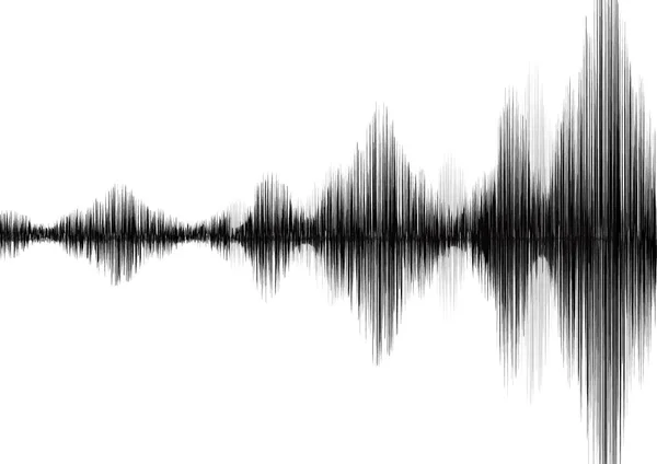 Trzęsienie Ziemi Fala Tle Białej Księgi Fali Dźwiękowej Schemat Koncepcji — Wektor stockowy