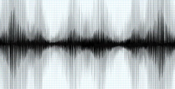 그래프 지진계 일러스트 디자인의 차트에 — 스톡 벡터