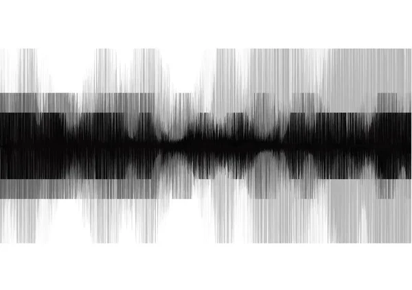 Moderne Quadratische Kraft Der Erdbebenwelle Auf Weißem Papierhintergrund Audio Wellendiagramm — Stockvektor