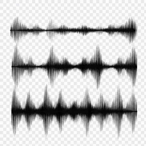 Erdbebenwelle Sound Und Radiostil Audio Und Diagrammkonzept Design Für Bildung — Stockvektor