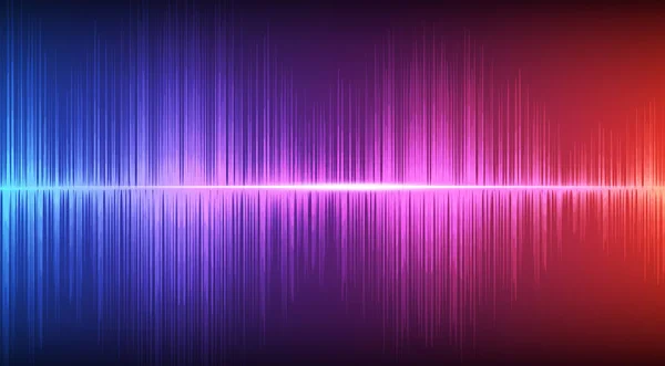 Renkli Dijital Ses Dalgası Düşük ve Hight richter ölçekli Arka plan, teknoloji ve deprem dalga diyagramı kavramı, müzik stüdyosu ve bilim için tasarım, Vektör İllüstrasyon.