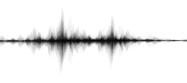 ホワイトペーパーの背景に古典的な地震波低と高いリヒッタースケール サウンドウェーブダイアグラムの概念 教育と科学のためのデザイン ベクトルイラストレーション — ストックベクタ